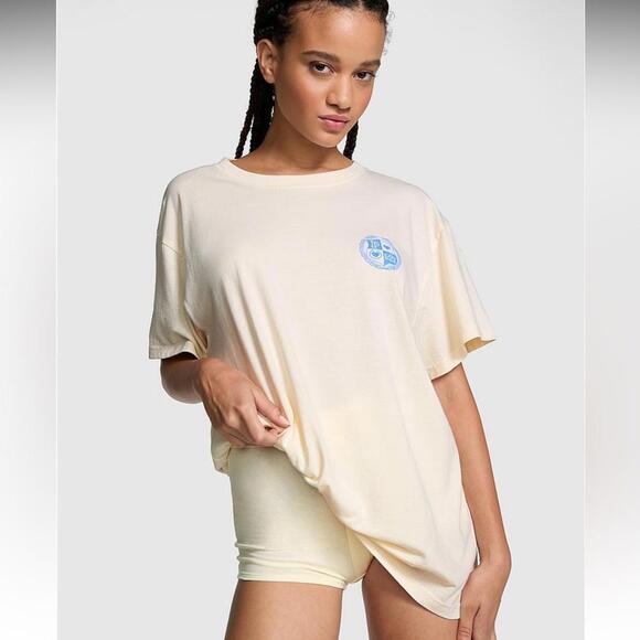 Victoria Secret PINK Campus Cotton Tee - Picture 3 of 3